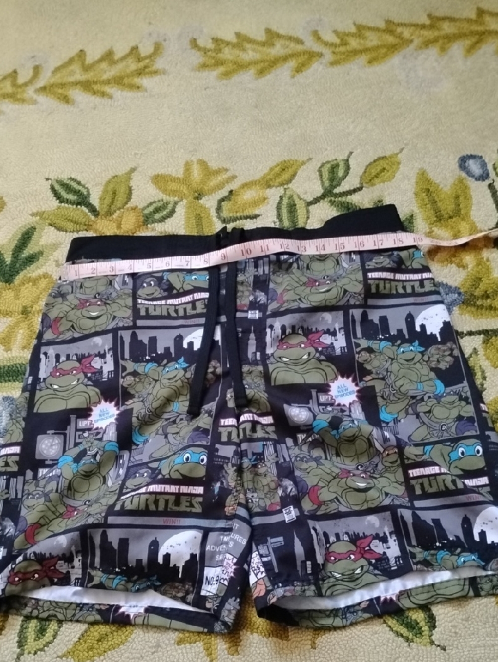 Men's Large Nickelodeon TMNT Teenage Mutant Ninja Turtles AOP All Over Shorts